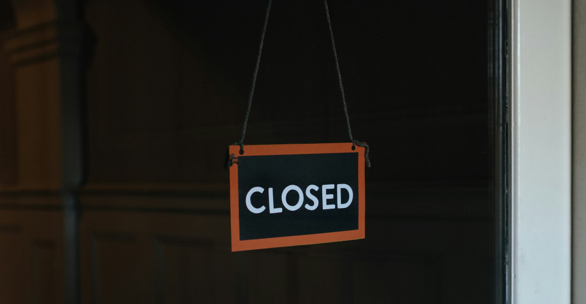 blue and white stop sign