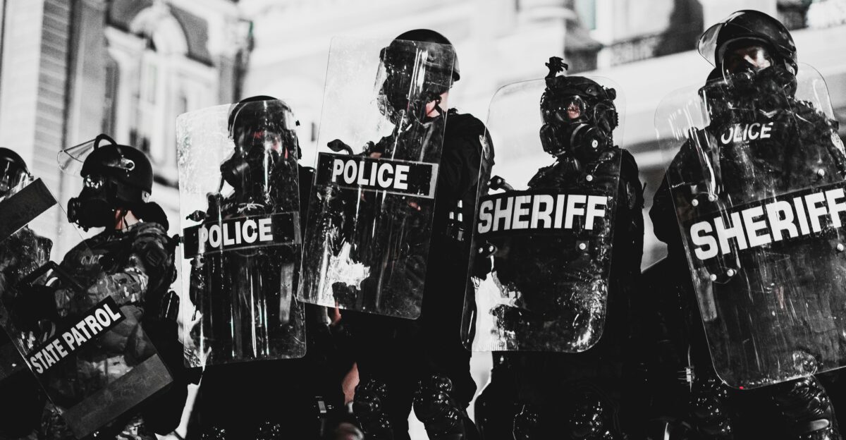 a group of police standing next to each other