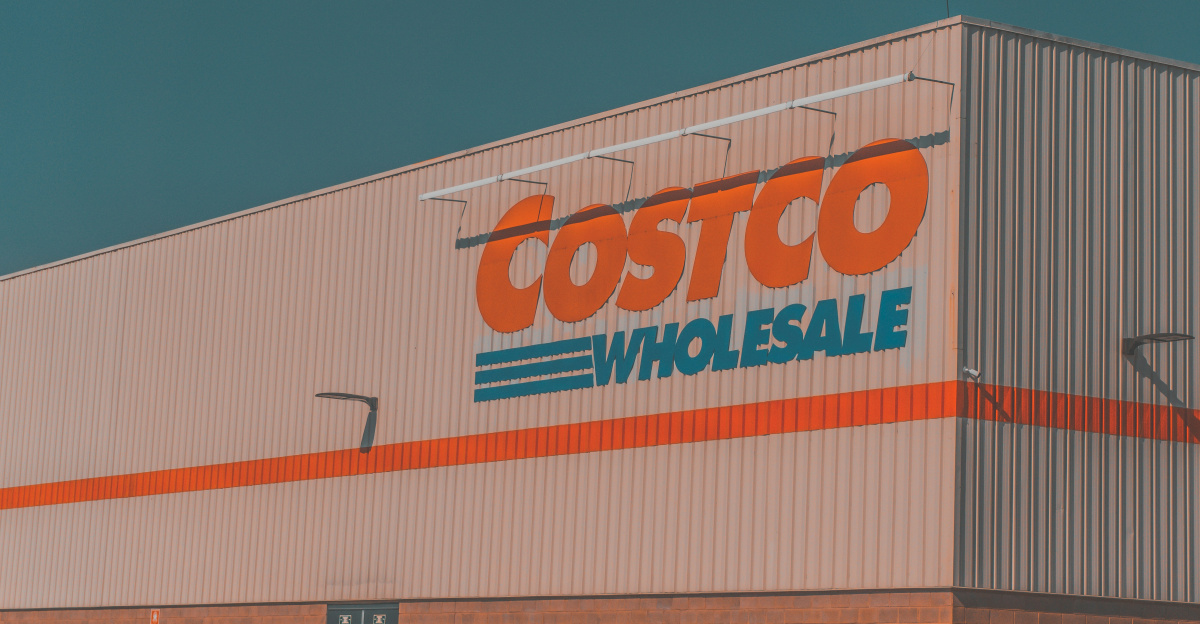 a building with a sign that says costco whole sale
