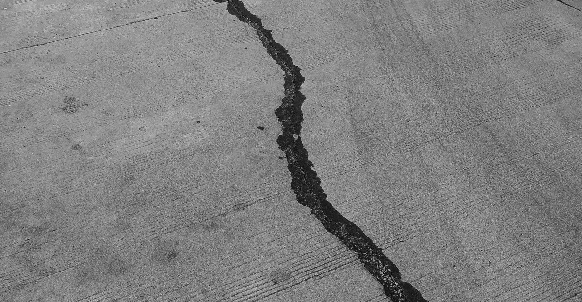 grayscale photo of a wooden floor