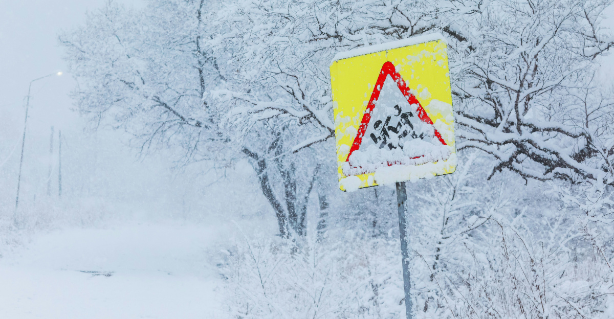 red and white arrow sign