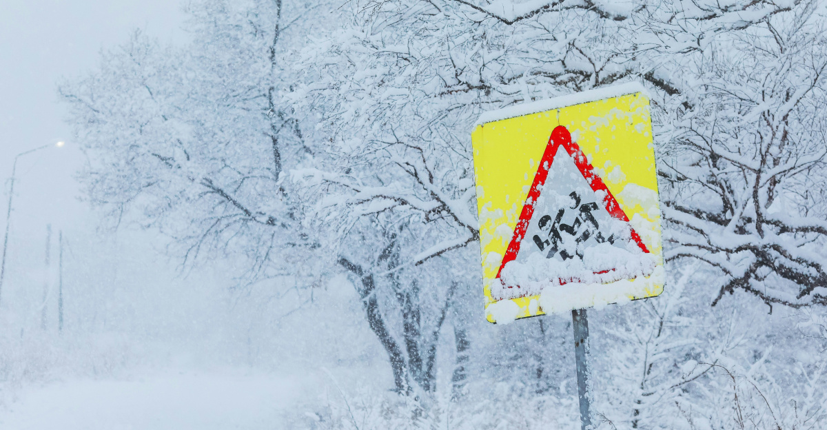 red and white arrow sign