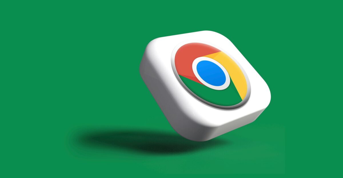 a white google logo on a green background