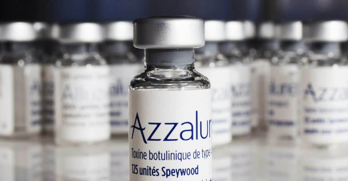 a row of bottles of azzralu sitting on a table