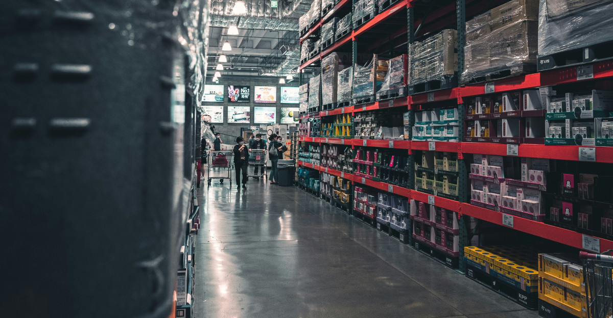 a large room with shelves of books