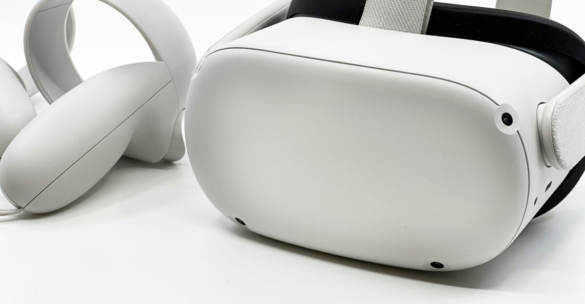 a pair of white headphones