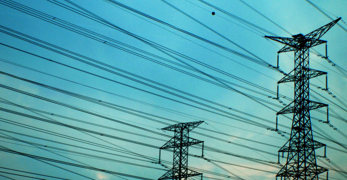 power lines and towers