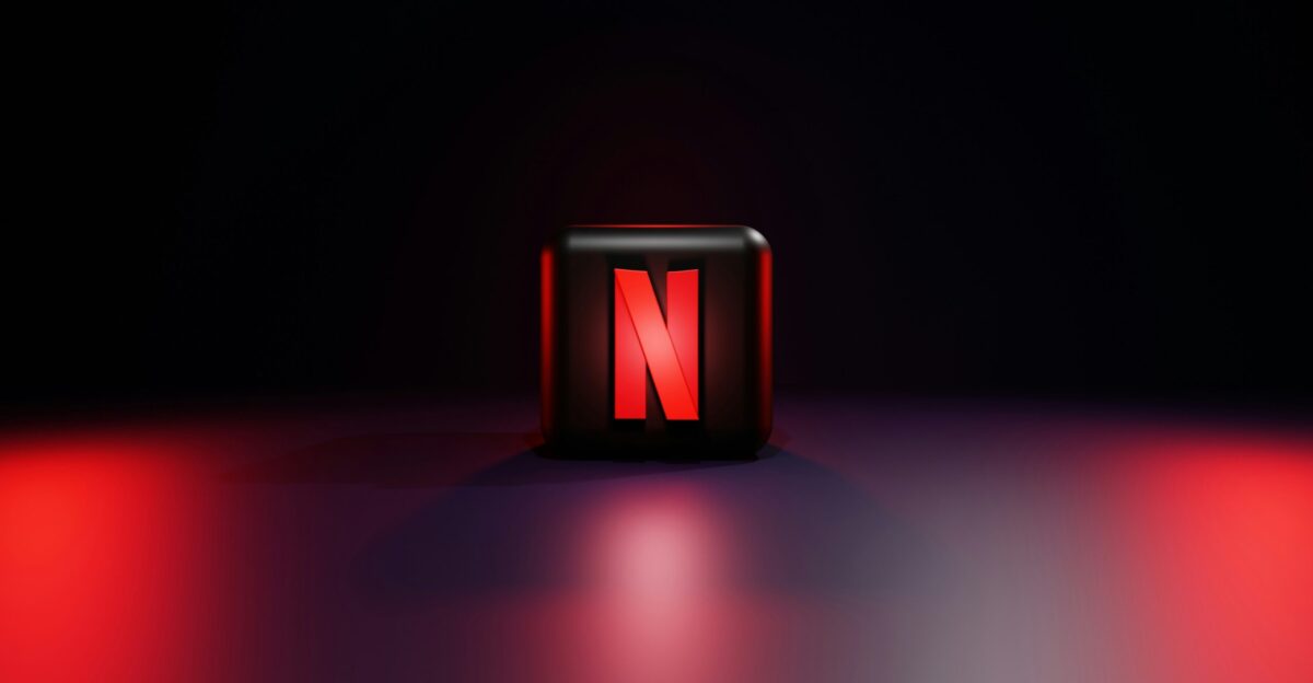 a red square with a black background