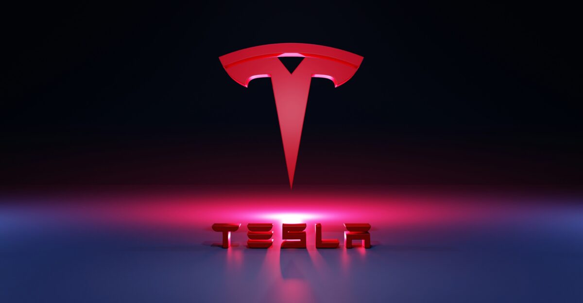 a red sign with a black background