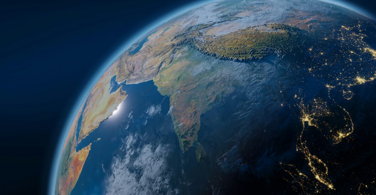 a view of the earth from space