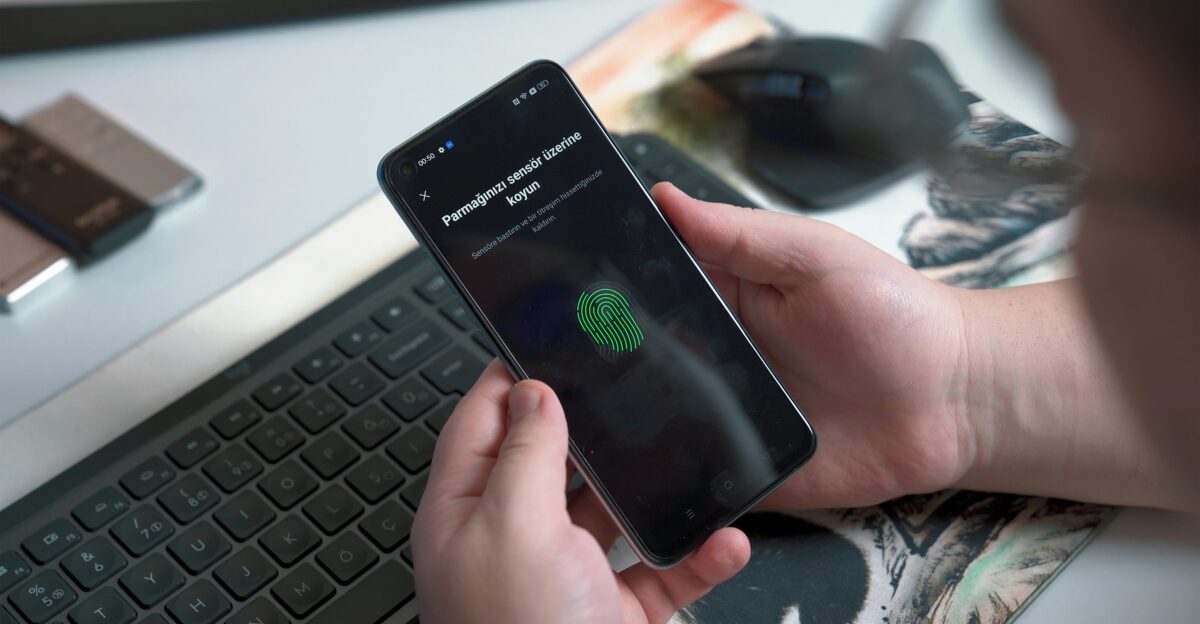 a person holding a phone