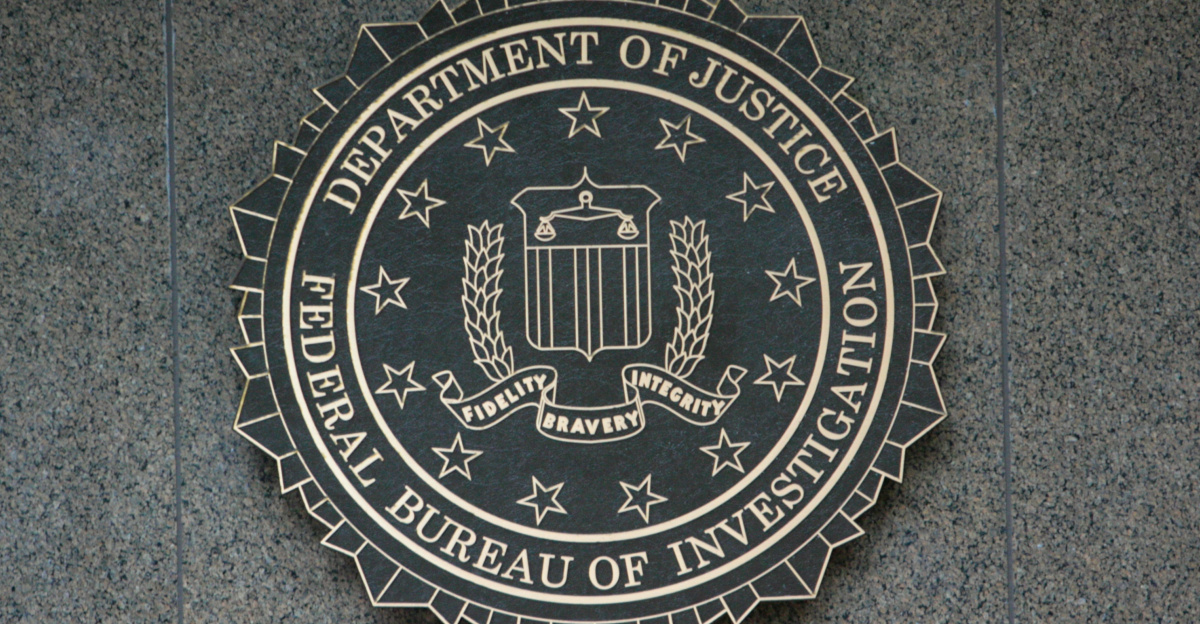 the seal of the department of justice on a wall