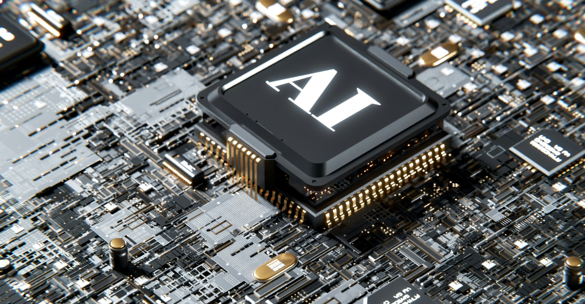a computer chip with the letter a on top of it