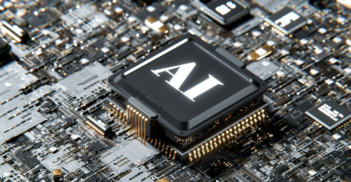 a computer chip with the letter a on top of it