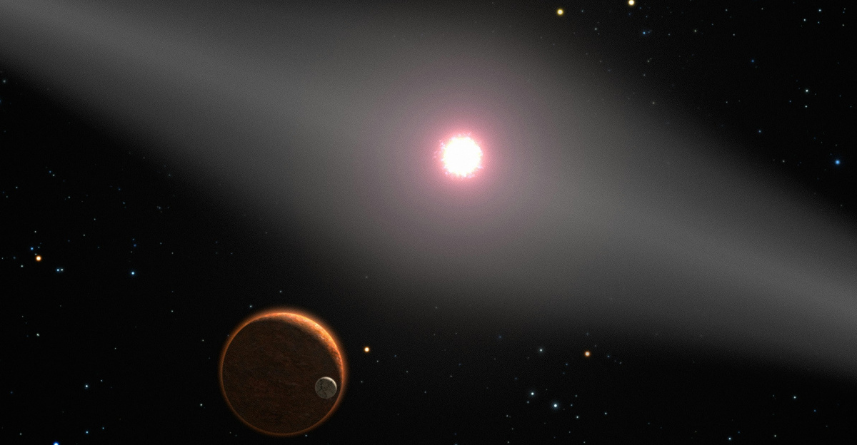 a white object in the sky with a black background