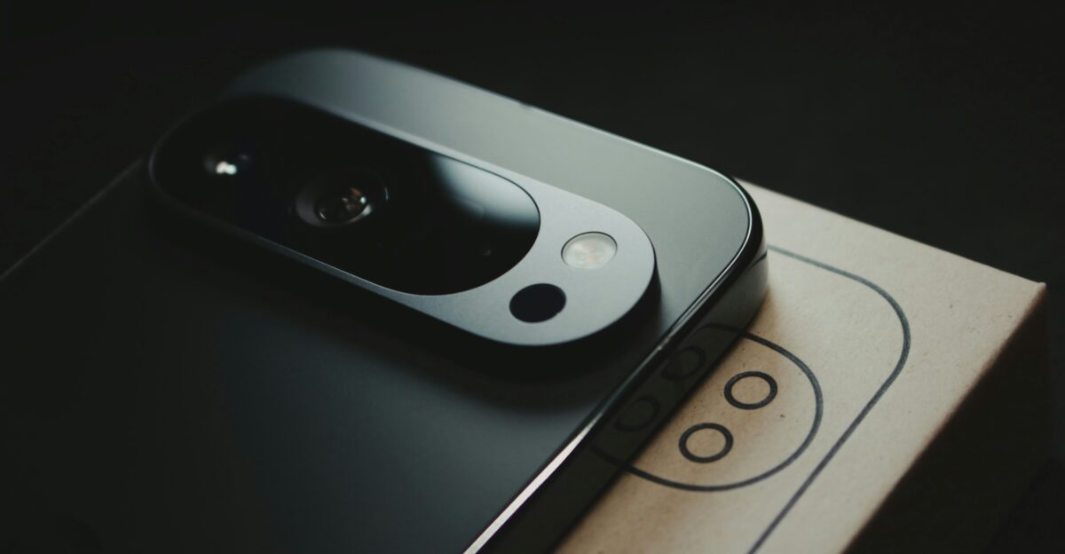 A close up of a cell phone on a table