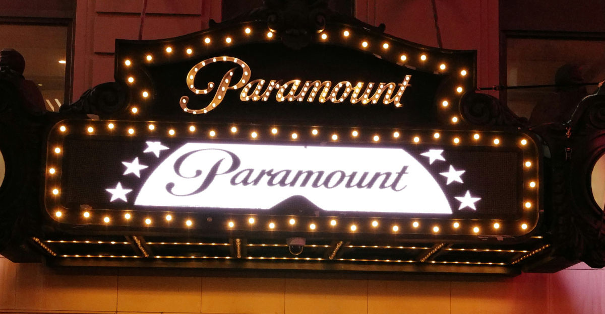 A building that has a sign on the front of it