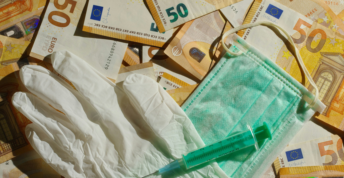 A lot of money that is laying on top of each other