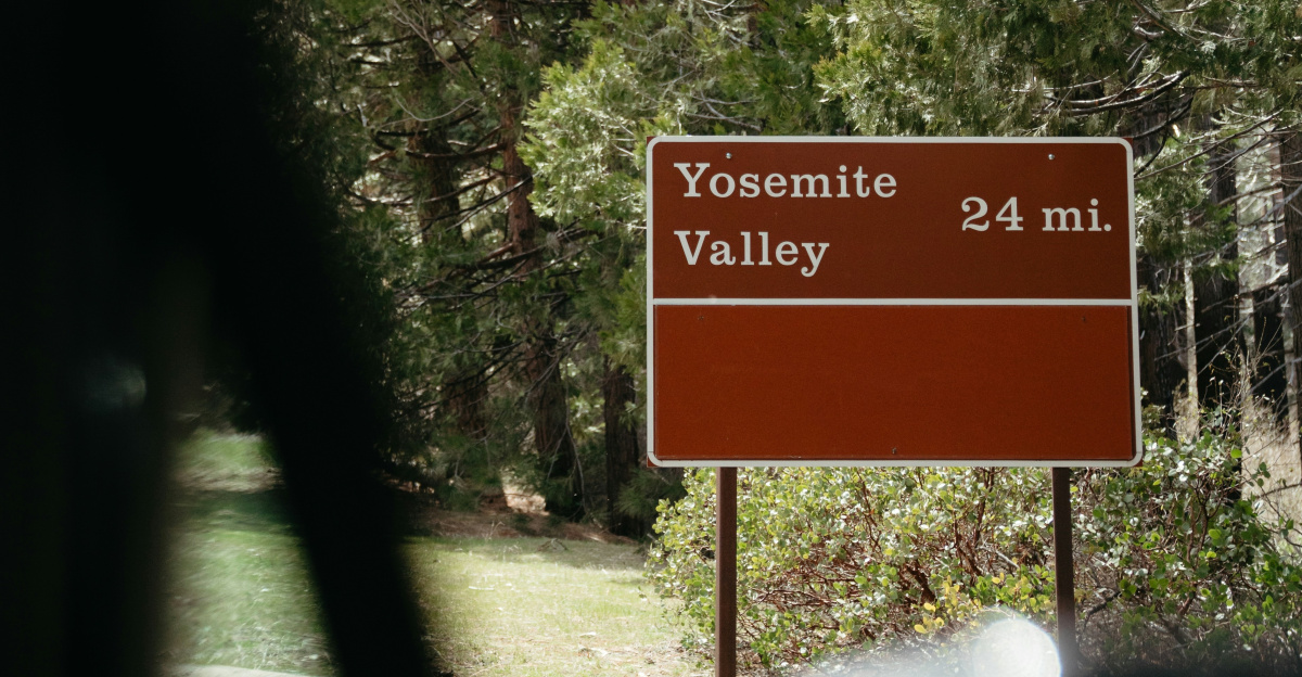 Yosemite valley is 24 miles away.