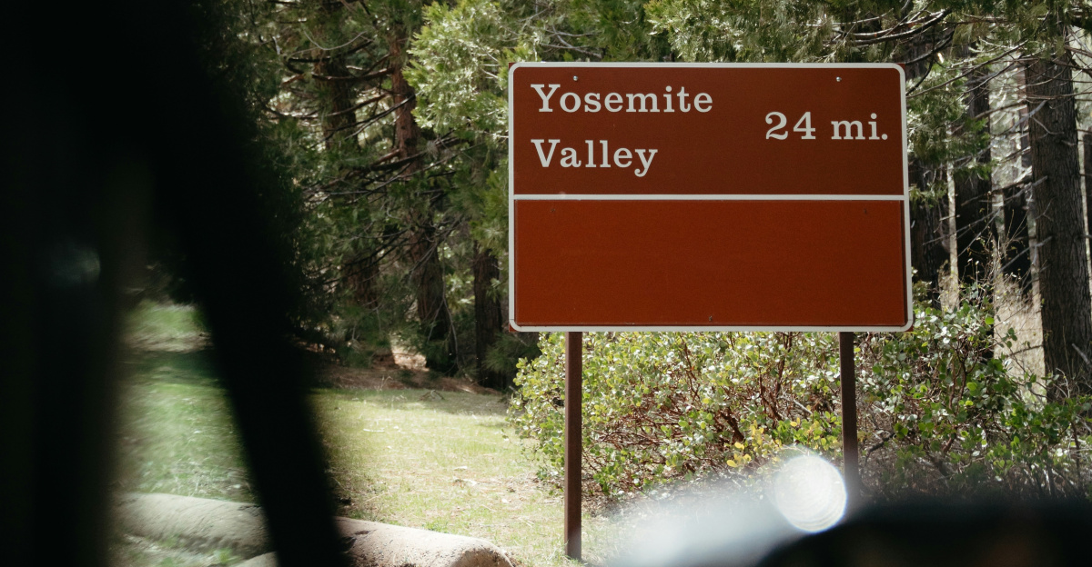 Yosemite valley is 24 miles away.
