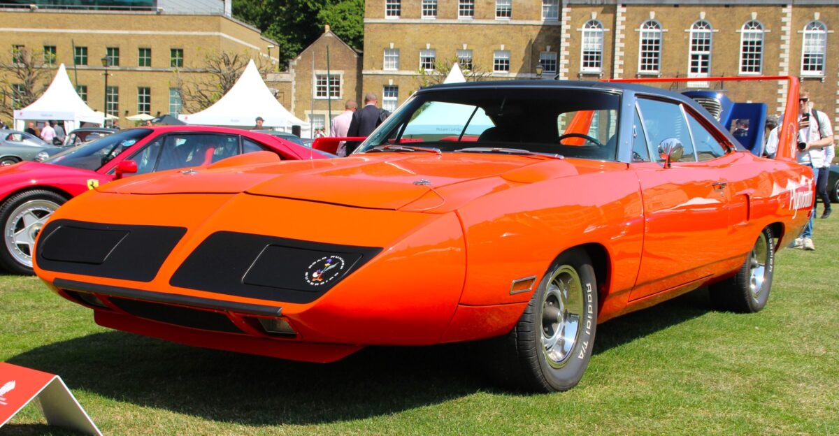 A 1970 Plymouth Superbird taken at London Concours 2023
