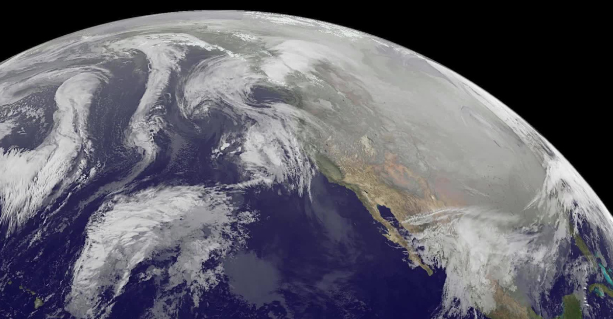 <p>1-9 January 2014. The full-disk images every 3 hours from GOES-WEST capture the sweep of a polar vortex that emerged from the arctic at the beginning of the new year, pushing a blizzard into the northeastern USA on January 3, followed by extensive bitter cold (-20 F, windchill -50 F) around the Great Lakes, and single digit temperatures as far south as Atlanta, Georgia. This western viewpoint displays the persistent flow of arctic air from northern Alaska and Yukon into North America.
</p><p><b><a rel="nofollow" class="external text" href="https://goes.gsfc.nasa.gov/">Credit: NOAA/NASA GOES Project</a></b>
</p><p><b><a rel="nofollow" class="external text" href="https://www.nasa.gov/audience/formedia/features/MP_Photo_Guidelines.html">NASA image use policy.</a></b>
</p><p><b><a rel="nofollow" class="external text" href="https://www.nasa.gov/centers/goddard/home/index.html">NASA Goddard Space Flight Center</a></b> enables NASA’s mission through four scientific endeavors: Earth Science, Heliophysics, Solar System Exploration, and Astrophysics. Goddard plays a leading role in NASA’s accomplishments by contributing compelling scientific knowledge to advance the Agency’s mission.
</p><p><b>Follow us on <a rel="nofollow" class="external text" href="https://twitter.com/NASA_GoddardPix">Twitter</a></b>
</p><p><b>Like us on <a rel="nofollow" class="external text" href="https://www.facebook.com/pages/Greenbelt-MD/NASA-Goddard/395013845897?ref=tsd">Facebook</a></b>
</p>
<b>Find us on <a rel="nofollow" class="external text" href="https://instagram.com/nasagoddard?vm=grid">Instagram</a></b>