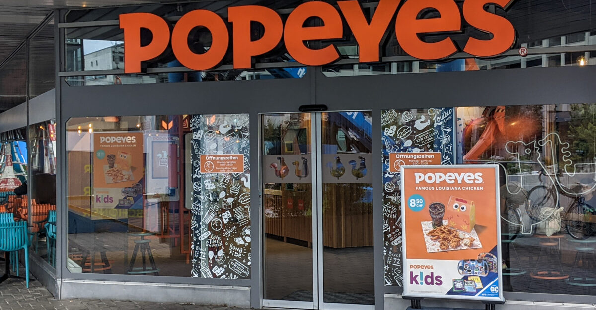 A branch of Popeyes in Zurich near the Letzipark shopping centre Photographed on 30 June 2024