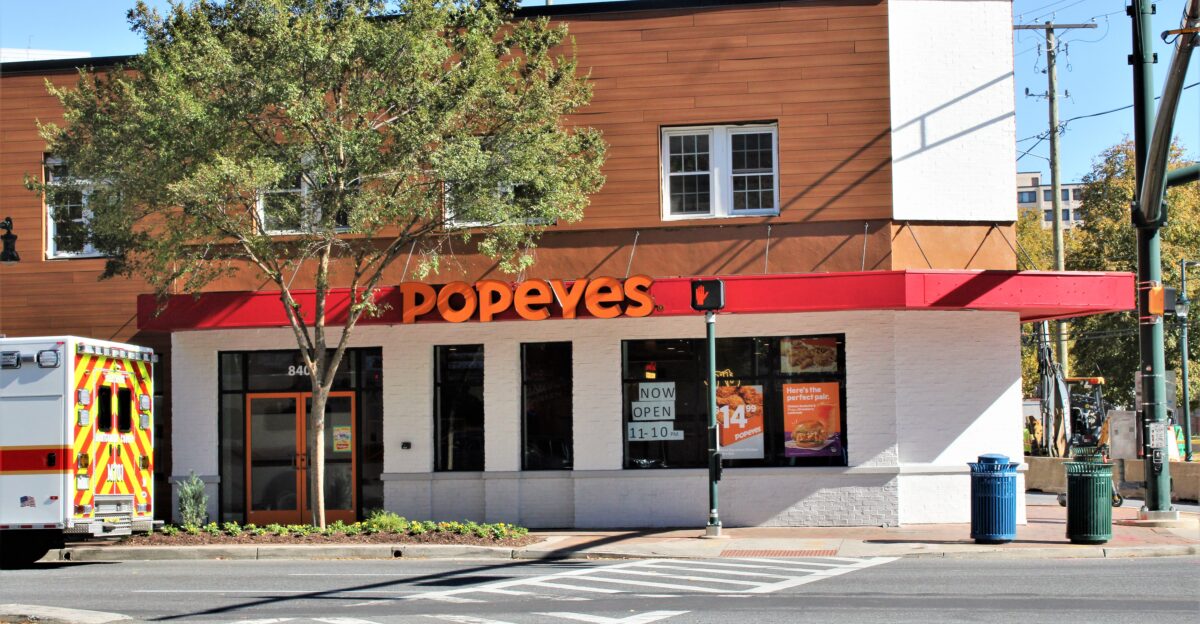 Popeyes Louisiana Kitchen on Georgia Avenue in Silver Spring Maryland