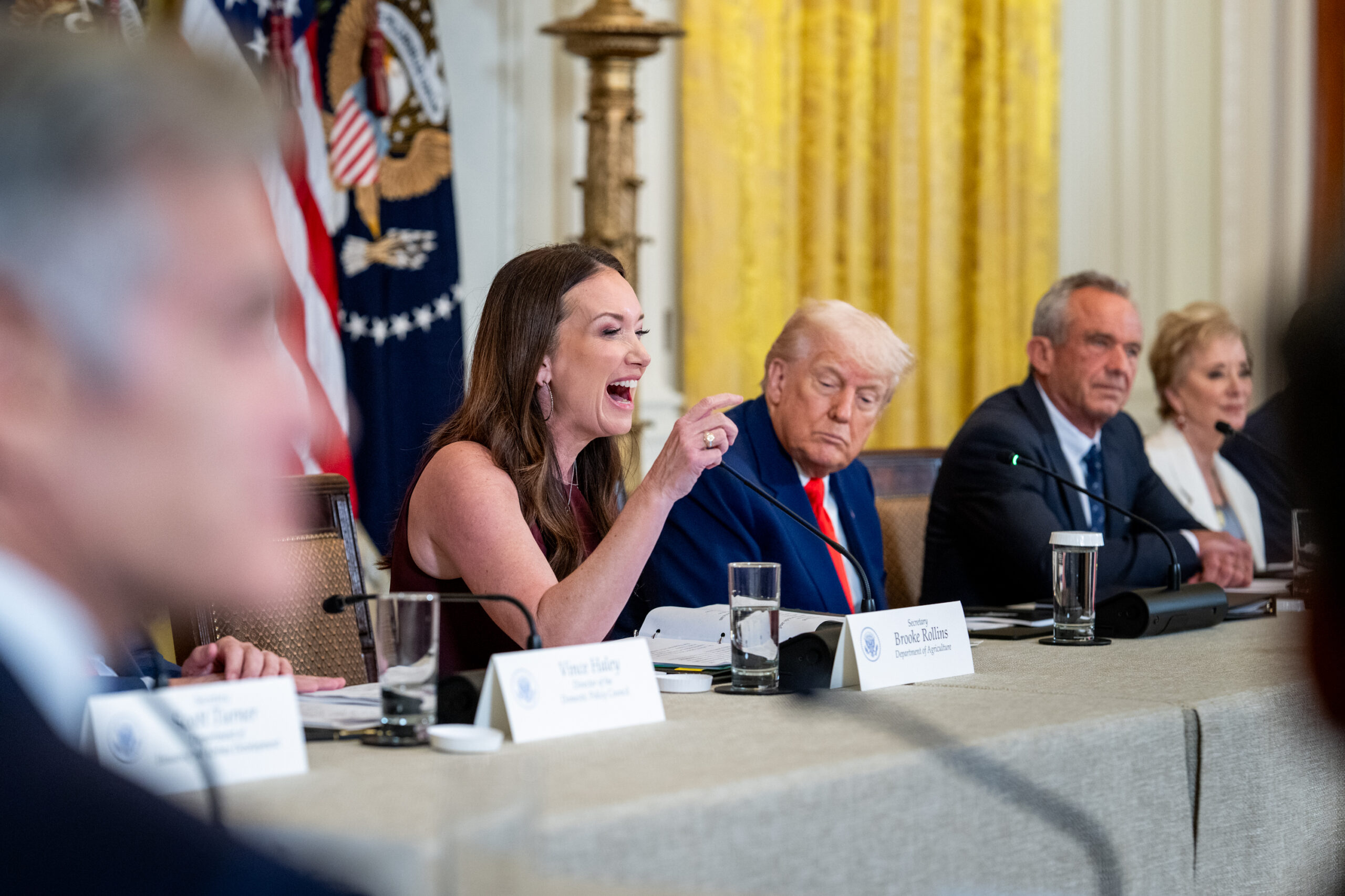 President Donald Trump attends the announcement of the MAHA Make America Healthy Again Commission Thursday May 22 2025 in the East Room of the White House Official White House Photo by Molly Riley