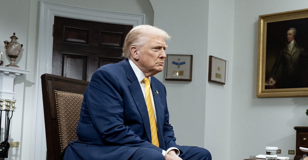 President Donald Trump participates in an interview with Bev Turner of GB News on Friday, November 14, 2025, in the Roosevelt Room of the White House. (Official White House Photo by Joyce N. Boghosian).