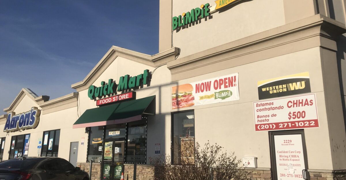 Shot of the Quick Mart at 2229 Kennedy Boulevard in North Bergen New Jersey as seen on December 27 2020 three weeks after a Blimpie sandwich shop opened inside it This photo was created by Luigi Novi It is not in the public domain and use of this file outside of the licensing terms is a copyright violation If you would like to use this image outside of the Wikimedia projects you may do so only if I am properly credited either by linking the photograph to this page or with an easily visible credit placed near the photo in each instance in which it is used You can see a gallery of some of my other photos here If you have any questions you can contact me by sending me an email or leaving a note at the bottom of my Wikipedia talk page