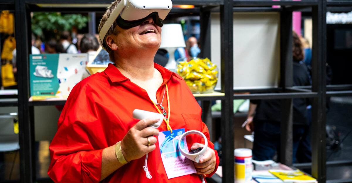 Partnerstand der Hans-B ckler-Stiftung auf der re publica 2022