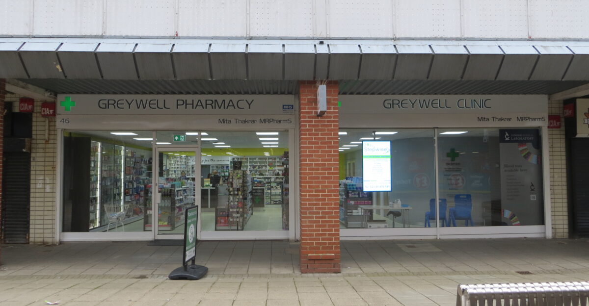 Greywell Pharmacy has changed a fair bit over the last few years It took over the Post Office franchise when the proper post office closed The post office then went to Elly s at the other end of the precinct and now its back at Greywell Premium Convenience stores newly opened on the left Then is opened another store unit for the covid vaccinations Now its had another makeover expansion and it now a has a clinic attached for podiatry and related treatments