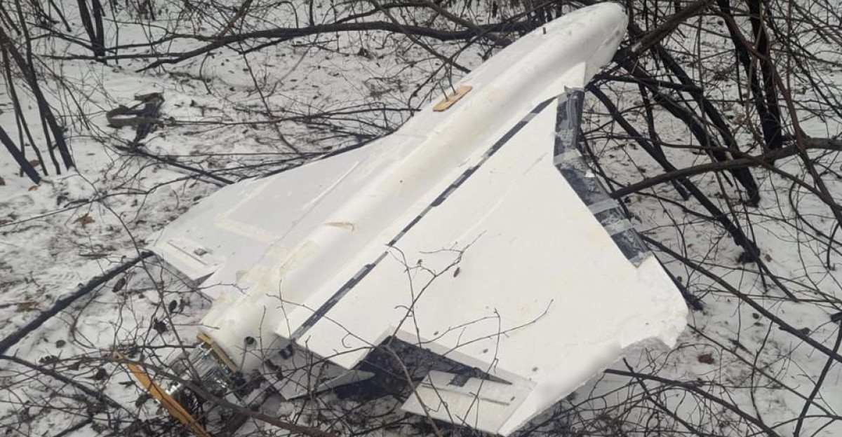 Russian drone Gerbera downed by Ukrainian border guards in Sumy region of Ukraine on 7 January 2025