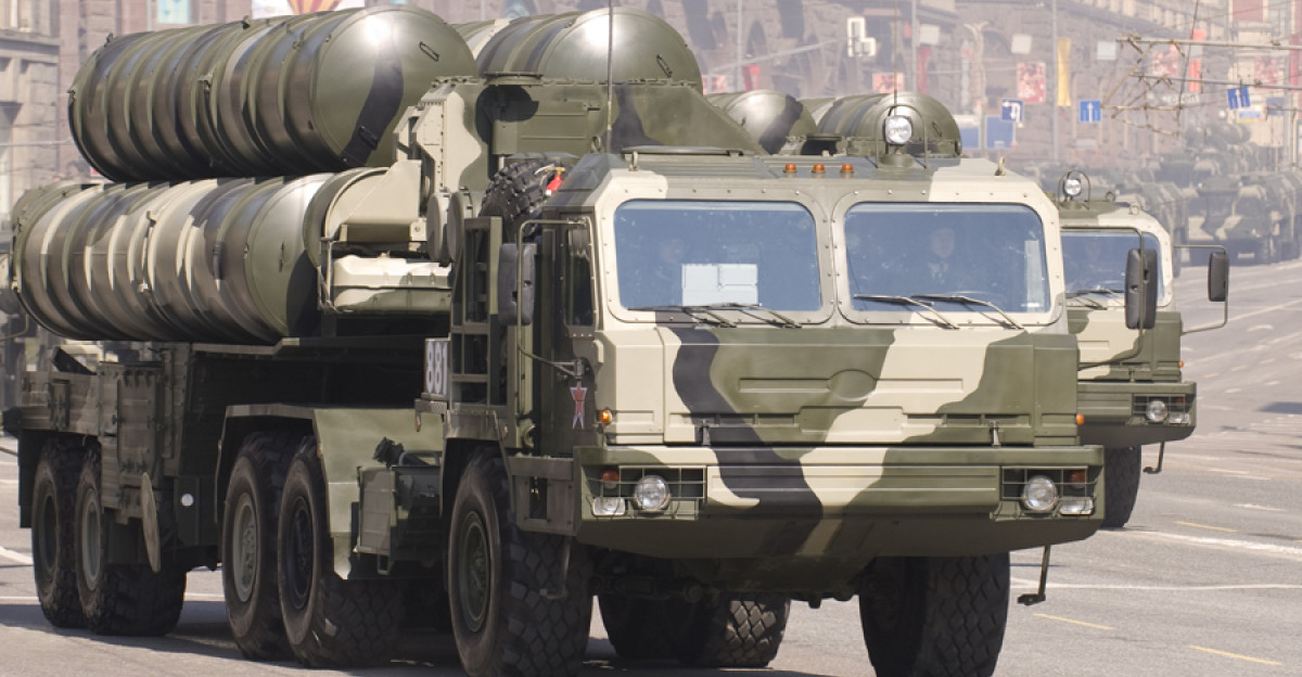 A Russian S-400 SAM during the Victory parade 2010