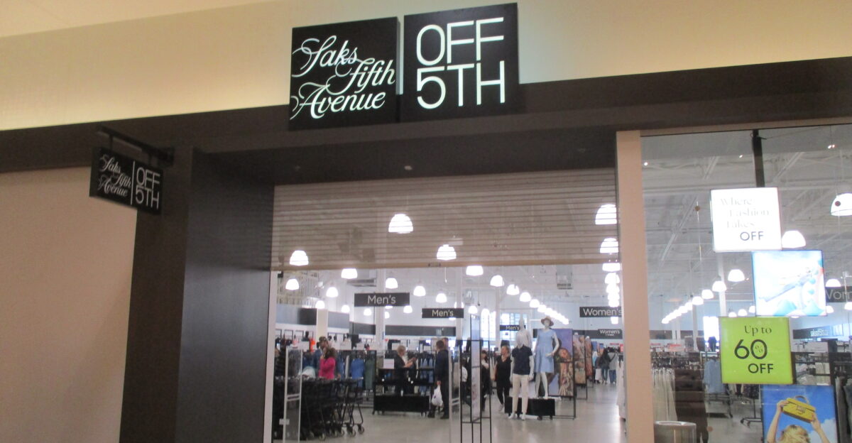 Saks Fifth Avenue Off 5th at CrossIron Mills in Balzac near Calgary Alberta Canada