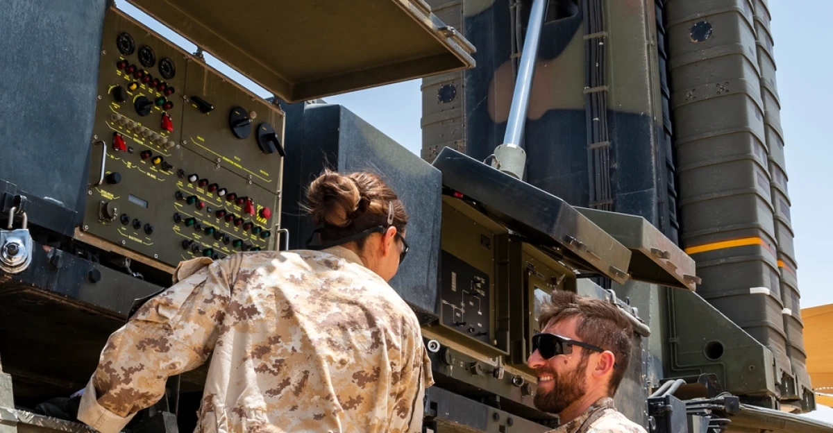 SAMP-T launcher Italian Army Ali Al Salem Airbase Kuwait
