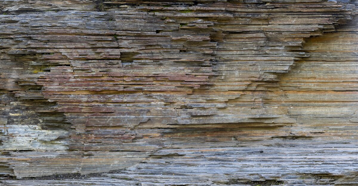 Shale formation Marble Canyon Kootenay National Park British Columbia Canada 2025-07-11