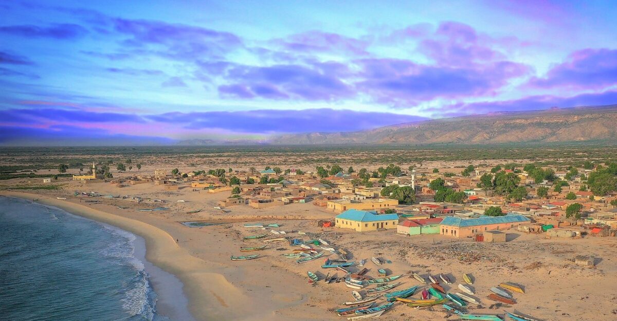 View of Bargaal an old coastal city in Bari Region Puntland northern Somalia