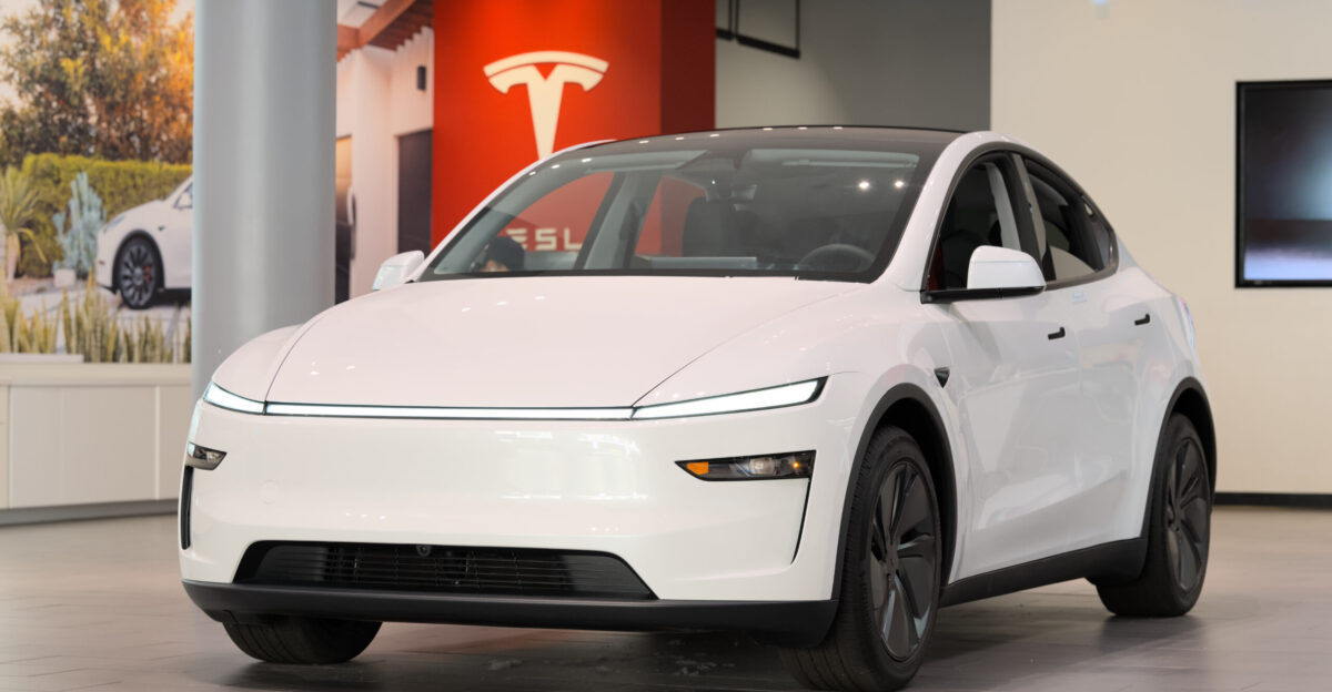 The refreshed 2025 Tesla Model Y at Santana Row