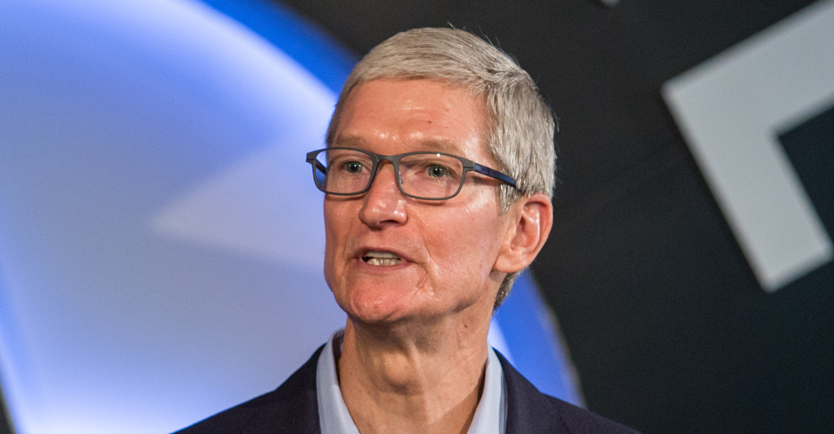 Apple CEO Tim Cook and Austin Community College ACC President CEO Dr Richard Rhodes join Austin Mayor Steve Adler and State Senator Kirk Watson for an exciting announcement launching a new app development program at ACC on Friday August 25 2017 at the Capital Factory in downtown Austin Texas