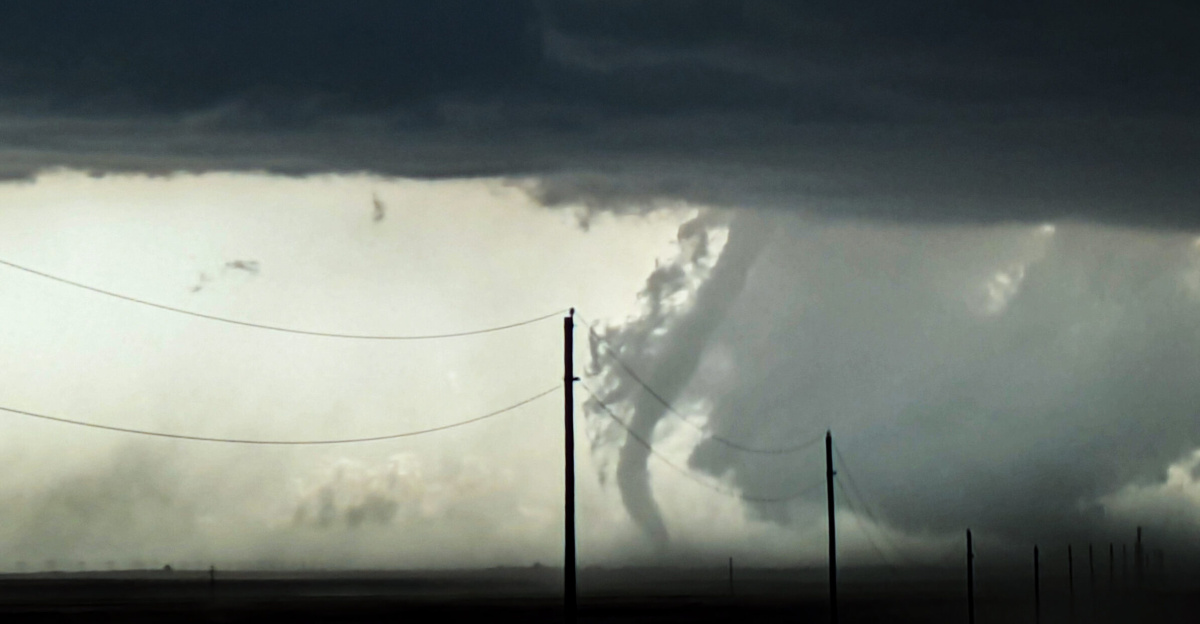 Tornado roping out near Otis, Colorado.