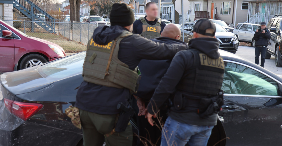 U.S. Immigration and Customs Enforcement began an enhanced enforcement operation in Chicago Jan. 26, 2025. The operation included officers with the Department of Justice, the FBI, the DEA, the ATF and the U.S. Marshals Service.