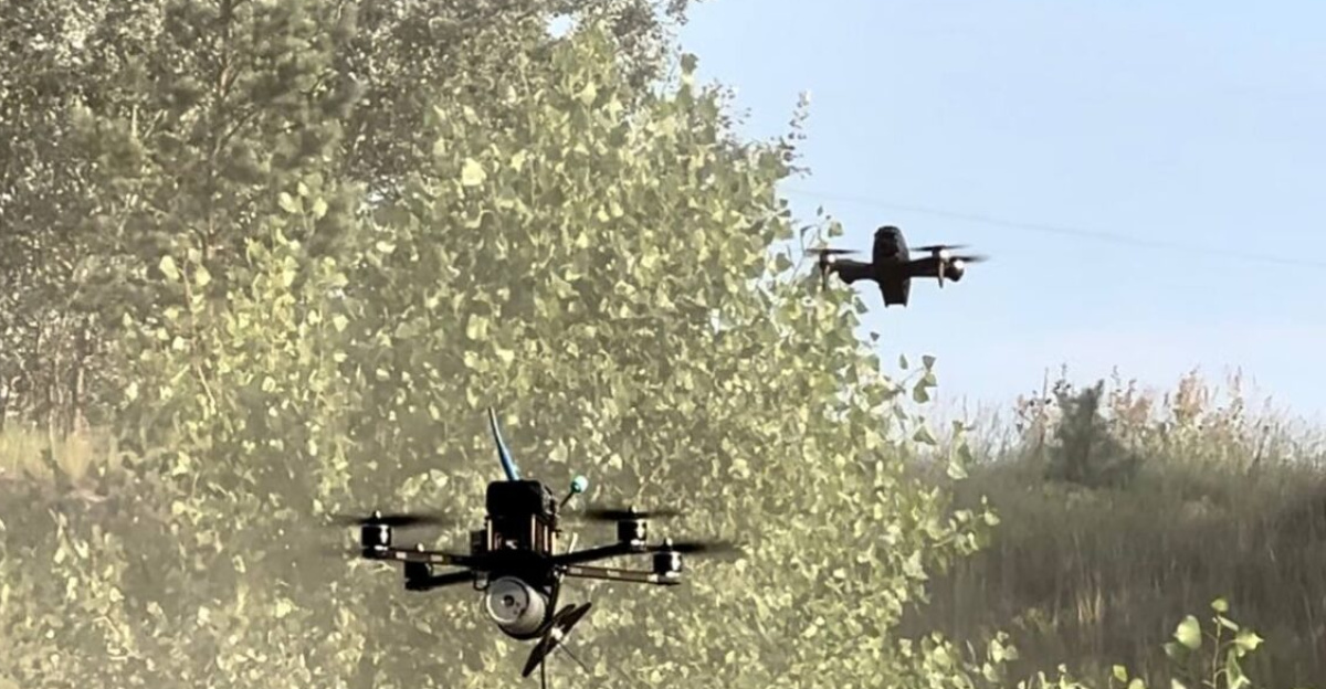 Ukrainian 25th Sicheslavska bde showing their improvised FPV strike drones