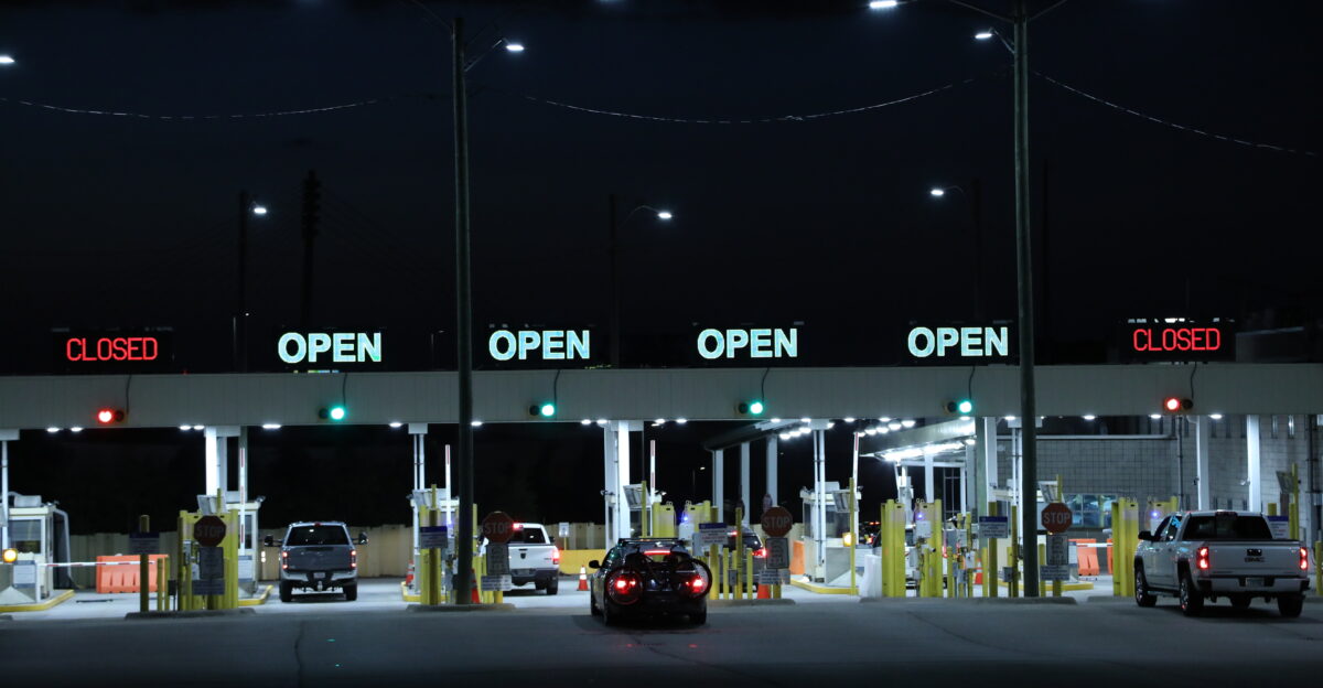 U S Customs and Border Protection officers conduct daily operations at the Ambassador Bridge at the Port of Detroit Mich August 24 2022 Photo by Charles Csavossy
