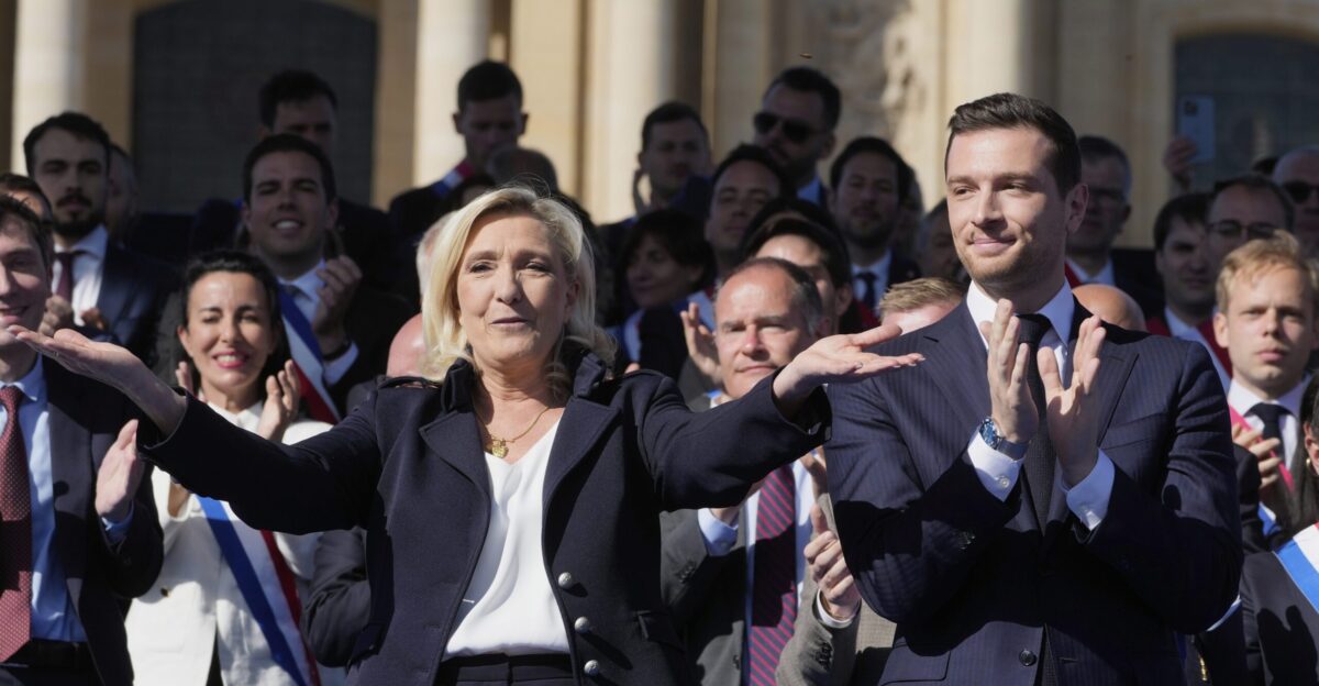 Le Pen supporters rally in Paris turning a protest into a