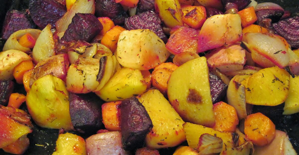 Neon root veggies roasted beets turnips rutabaga carrots onions Recipe carolinasaucecompany blogspot com 2012 02 even-kids-will